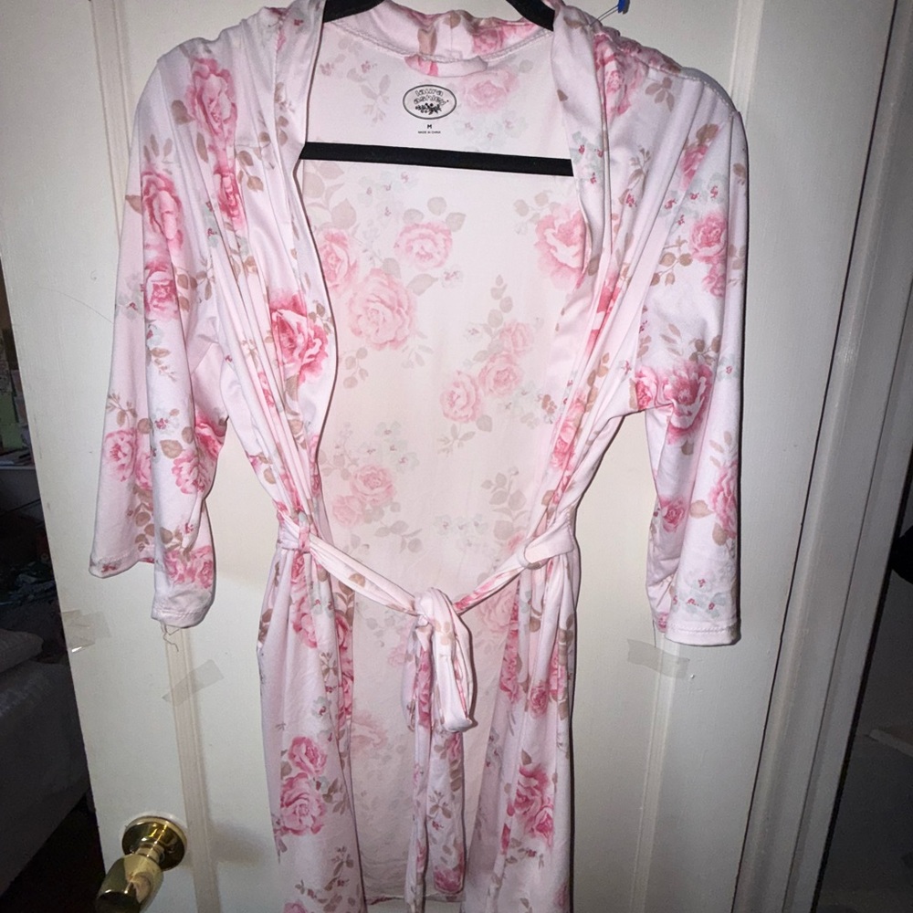 Laura Ashley Pink Floral Women's Robe